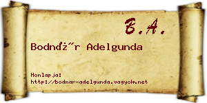 Bodnár Adelgunda névjegykártya